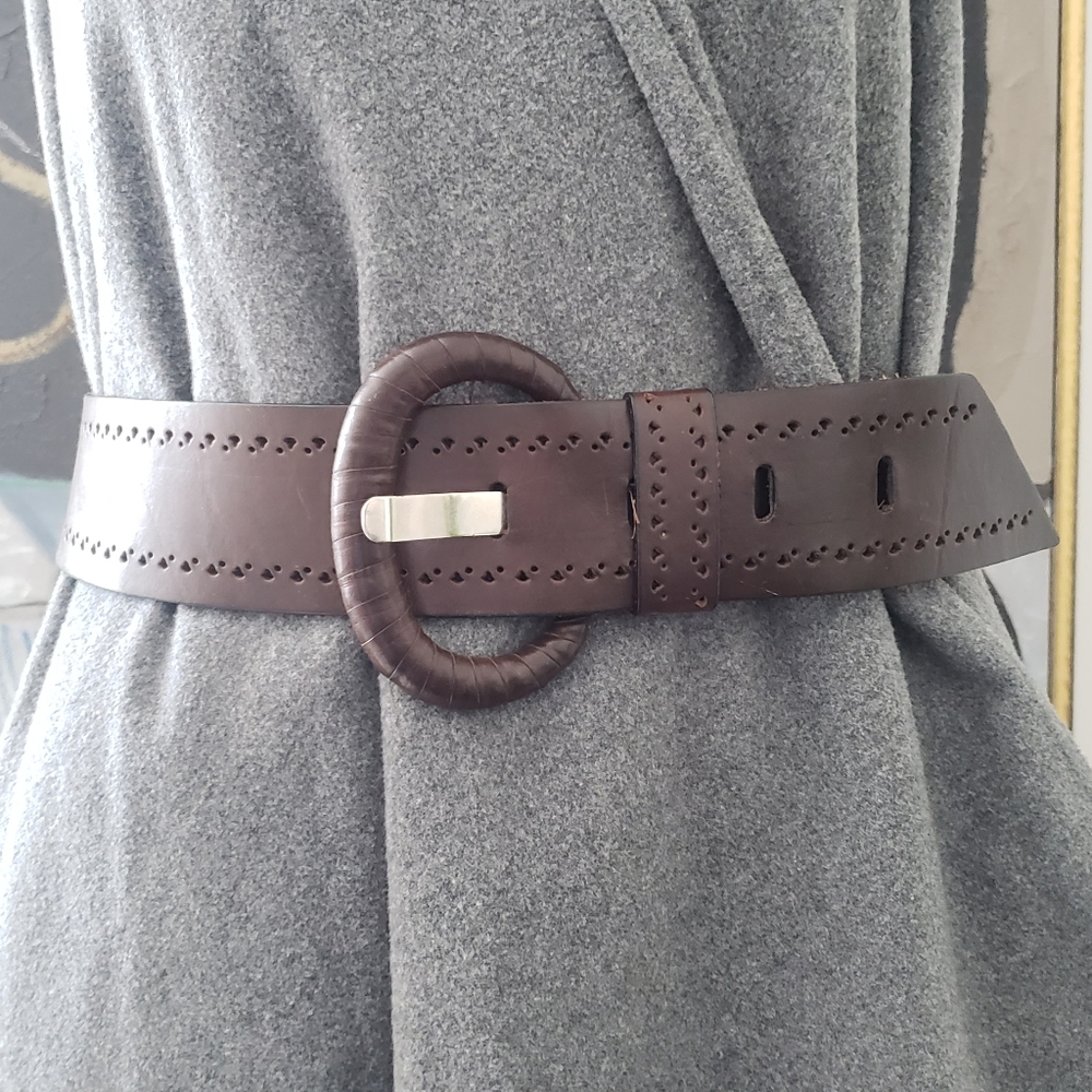 Brave | Wide Brown Leather Belt